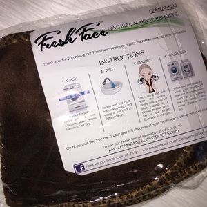 Fresh face makeup remover towel
