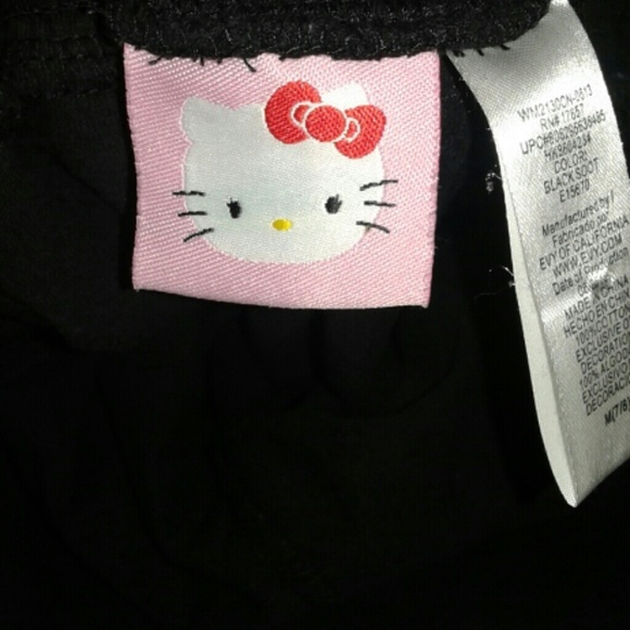 Hello Kitty Girls Hearts Black Pink & Mini Skort - Picture 6 of 8