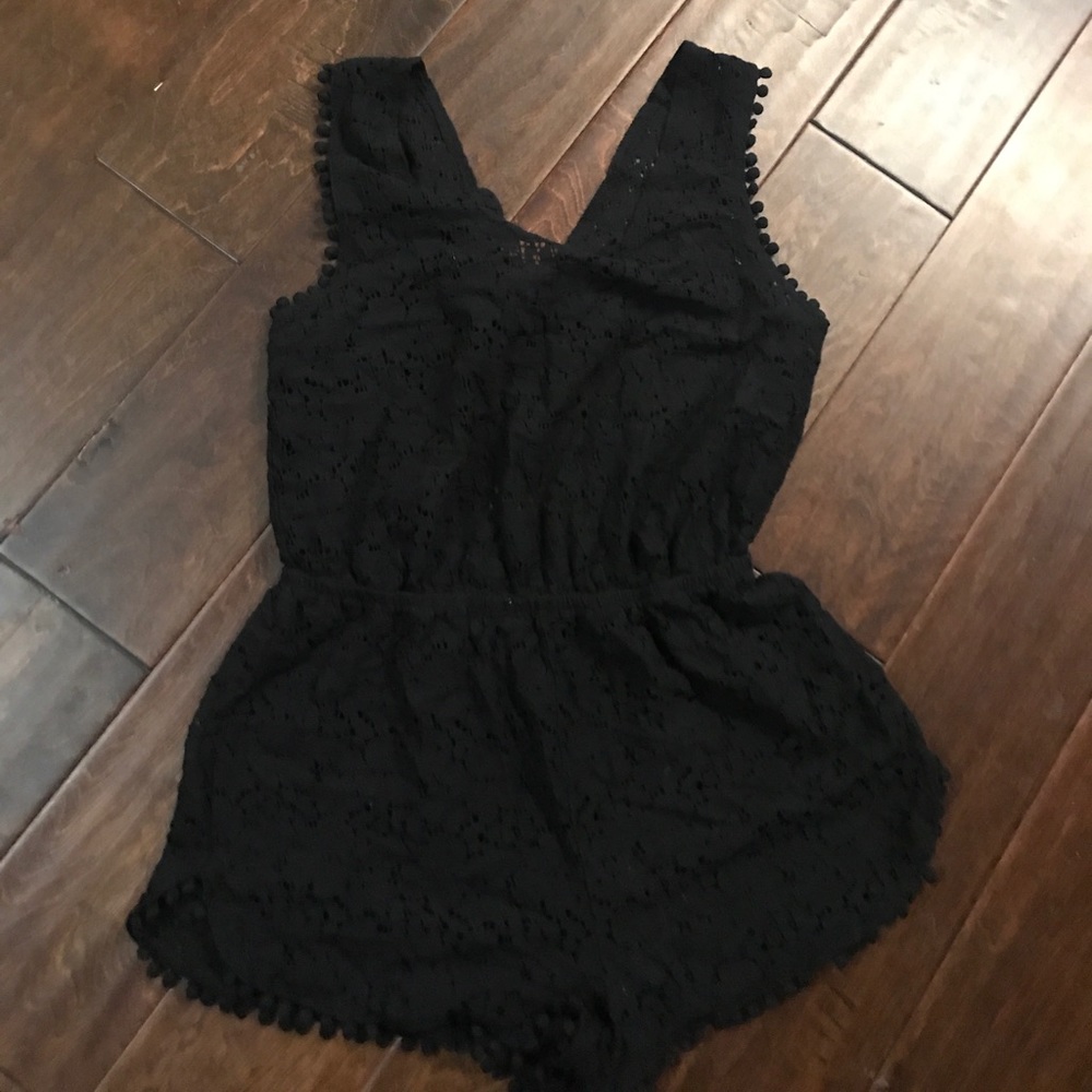 Black swim coverup