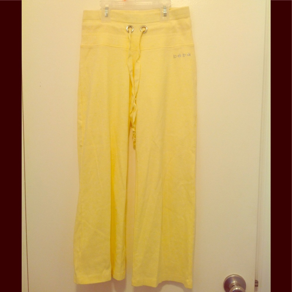 Yellow Capri sweatpants