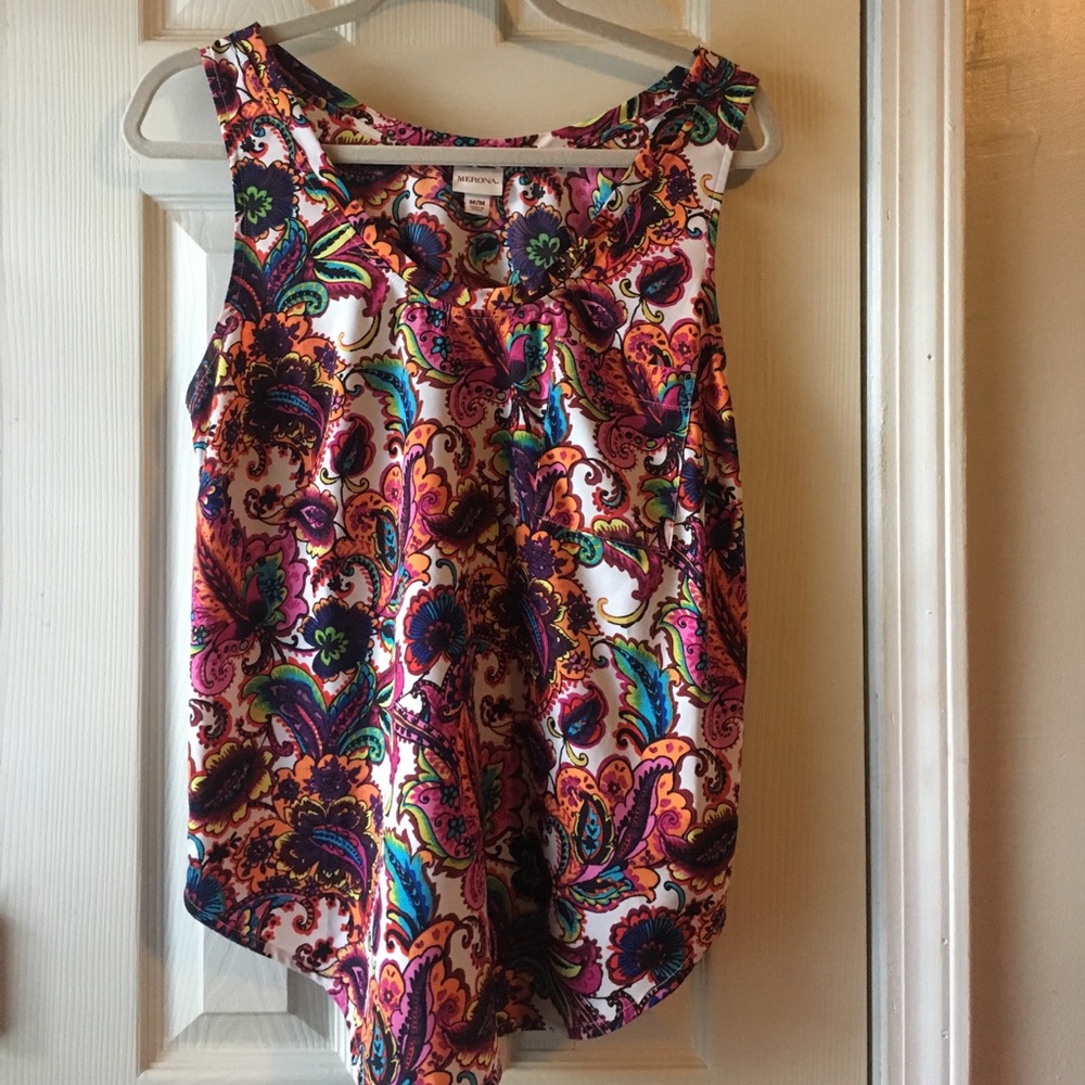 Merona Paisley Print Top