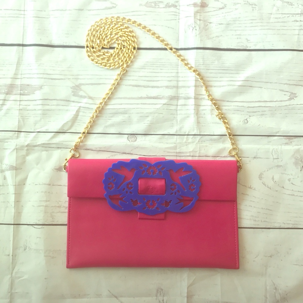 Heidi Sturgess London Fuchsia "Birds And Bees" Bag