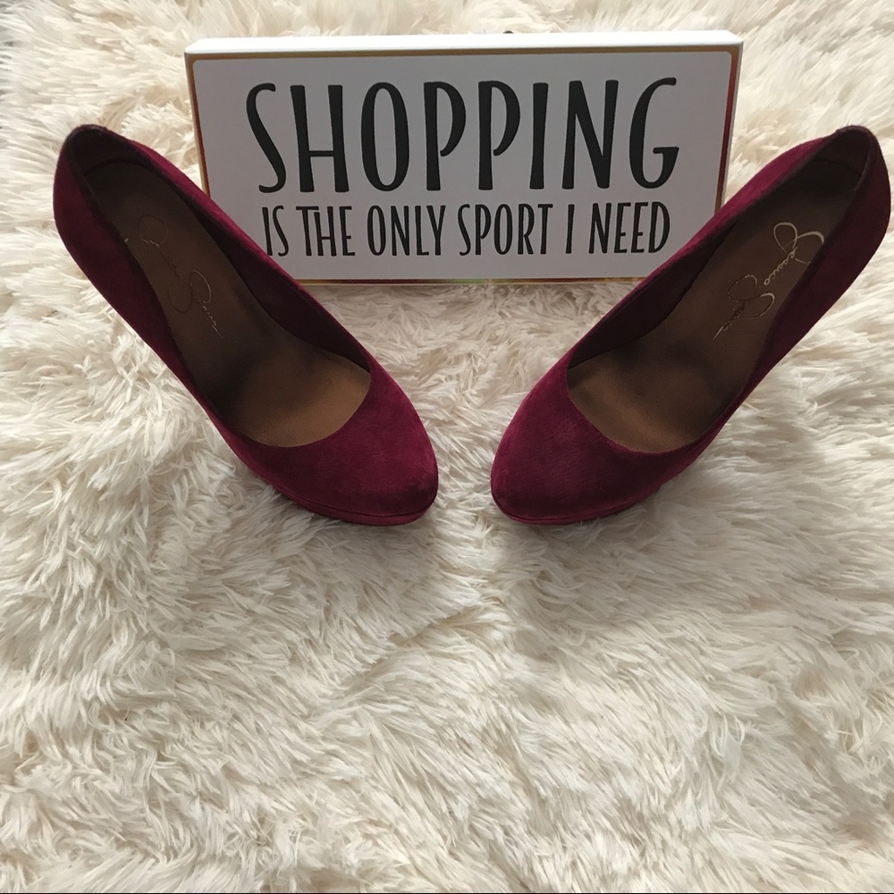 Jessica Simpson Cranberry Pumps