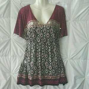 Lane Bryant Embellished Blouse Size 18W