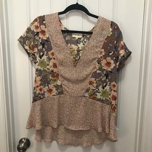 Floral Anthropologie Top