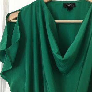 Green sheen dress