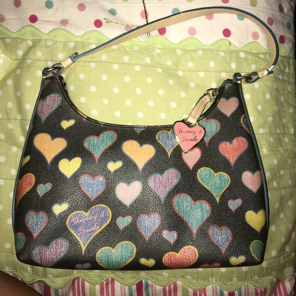 Vintage Dooney & Bourke heart purse