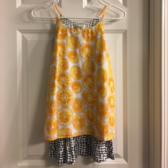 🎉HP🎉 RARE Anthropologie Porridge lemon tank - Picture 3 of 4