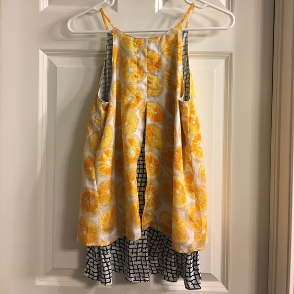 🎉HP🎉 RARE Anthropologie Porridge lemon tank - Picture 4 of 4