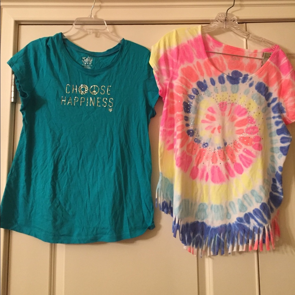 Justice tee shirts size 20
