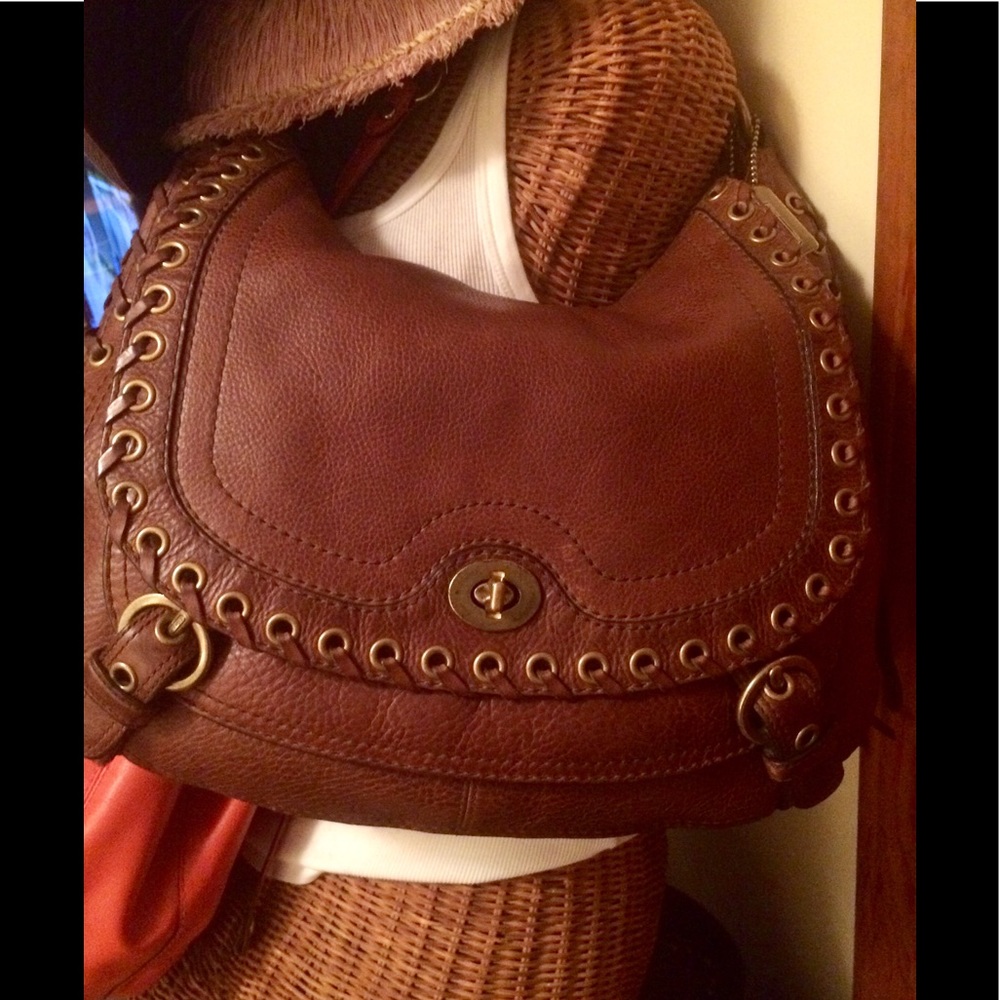 💐VGPO Coach Abbey Laced Leather Bag 💯Auth WOW!💐