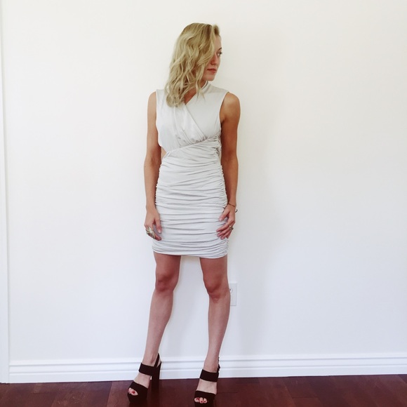 ⚡️Sale⚡️ ASOS Silver Cocktail Dress - Picture 2 of 3