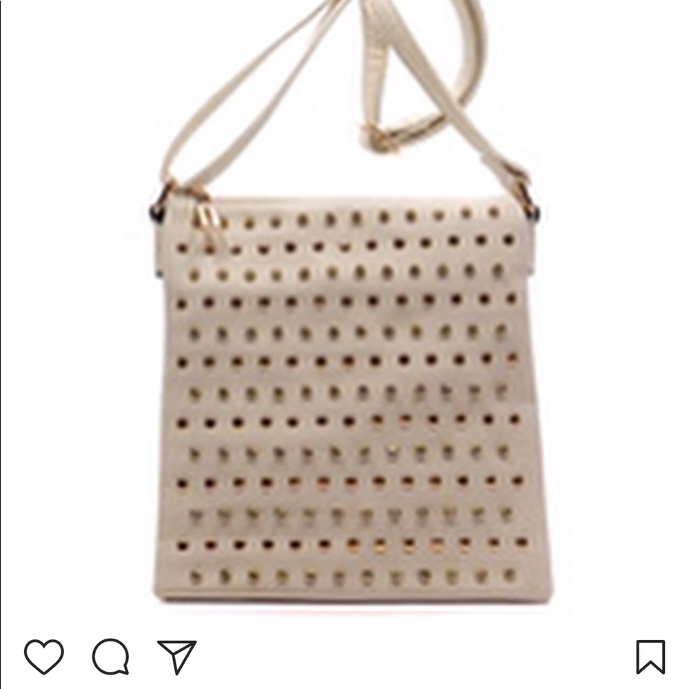 Cream Dazzled Crossbody