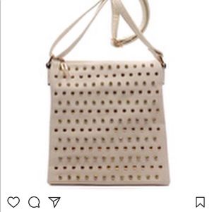 Cream Dazzled Crossbody