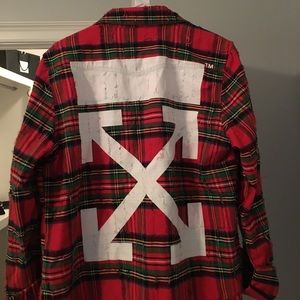 OFF-WHITE c/o VIRGIL ABLOH Flannel with appliqué