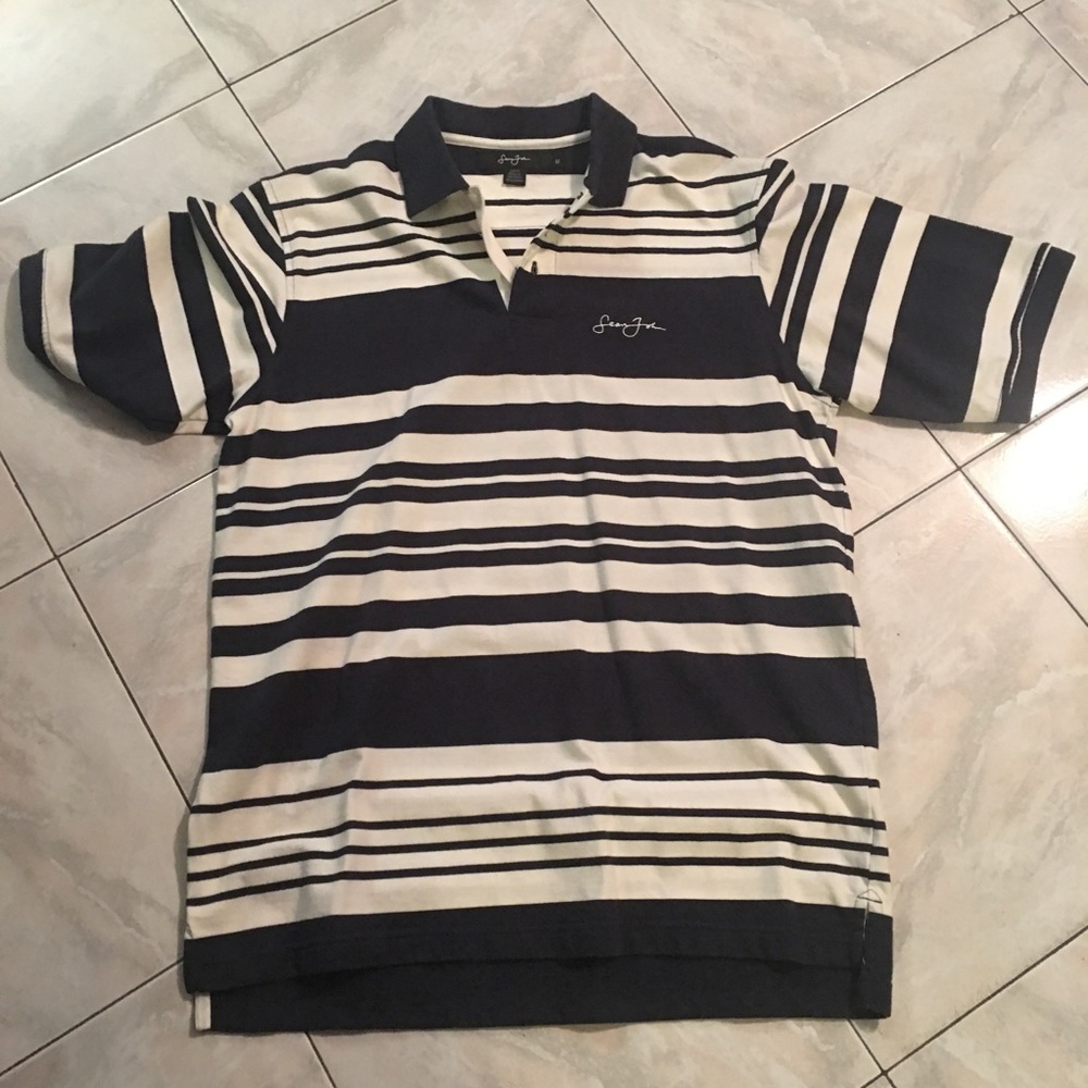 Sean John 3 button collared shirt