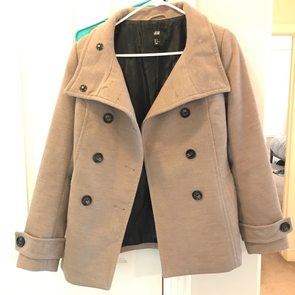 H&M Double Breasted Pea Coat