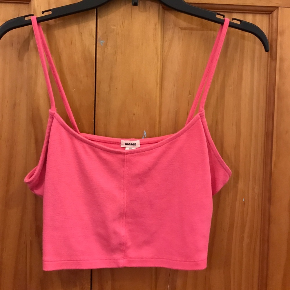 Hot pink crop top