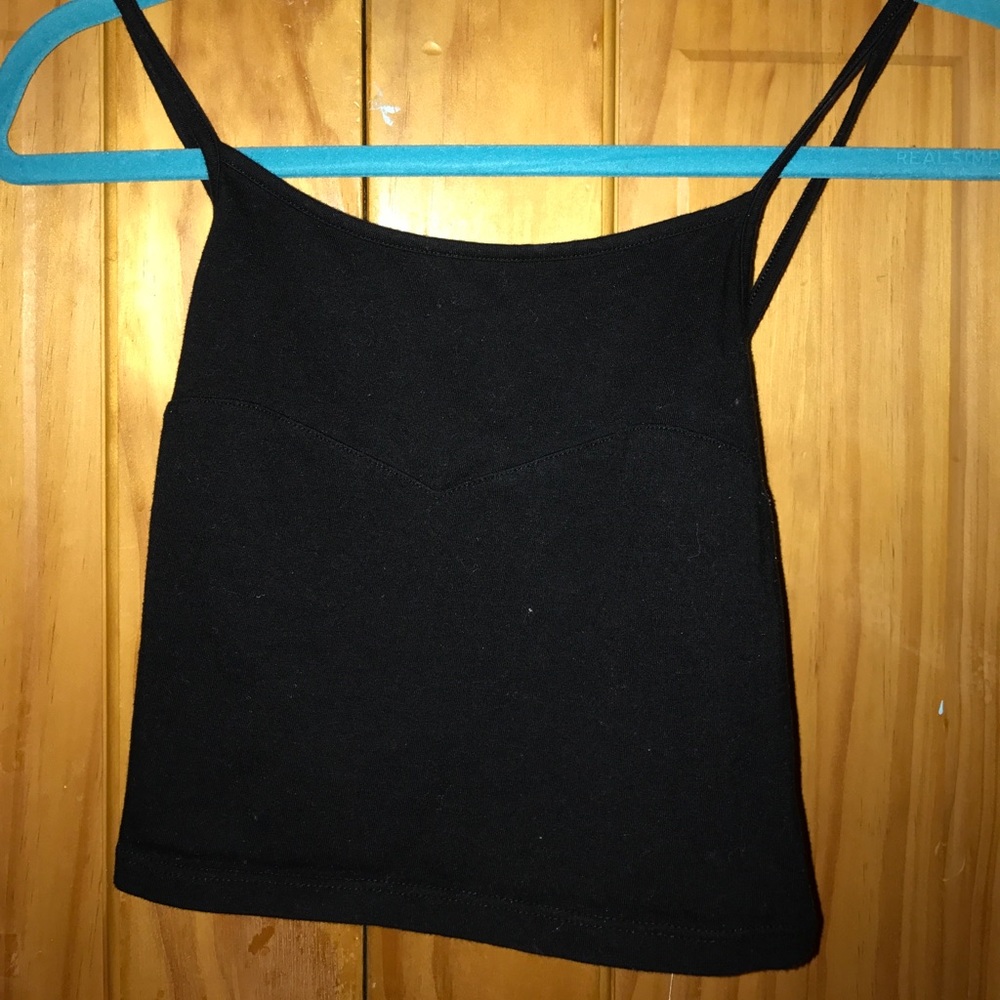 Black crop top