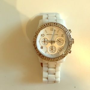 White Ceramic Michael Kors Watch