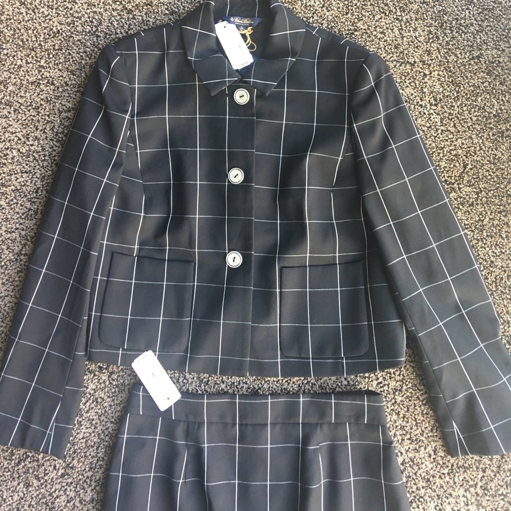 Brooks Brothers 2 Jacket 0 Skirt Gabardine NWT