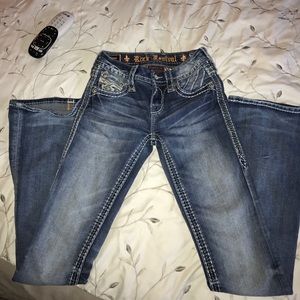 Juniors rock revival hyero boot cut jeans