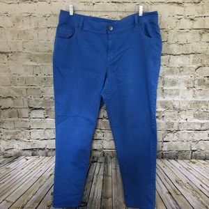 Lane Bryant Bright Blue Pants Plus Size Jeans