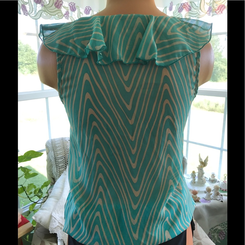 Kirra Ruffled Sheer Top - Picture 2 of 6