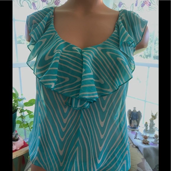 2 FOR $9 Kirra Ruffled Sheer Top - Picture 2 of 6