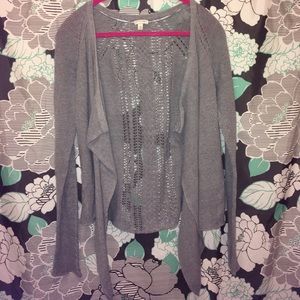 Gray women's sweater Cardigan size M