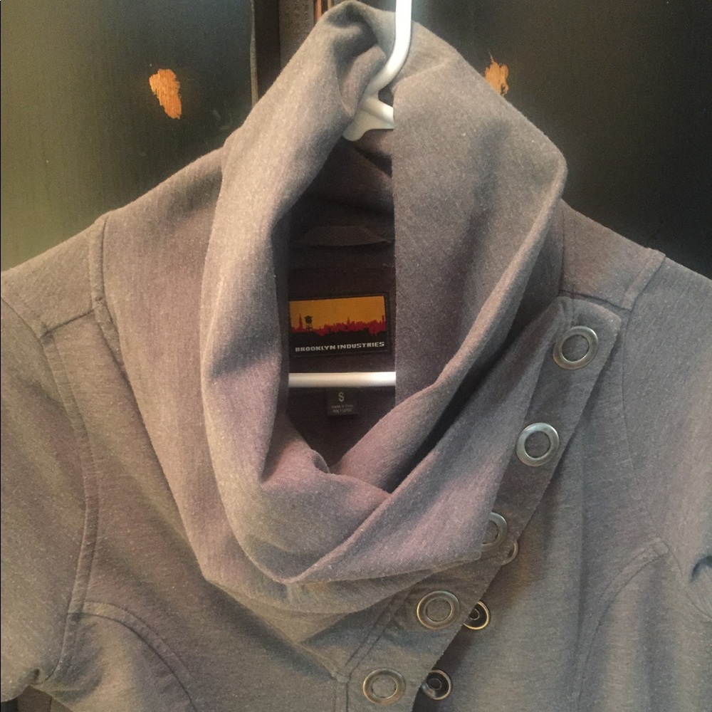 Brooklyn industries cowl neck grey jacket