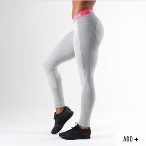 Gymshark Sherbet Pink/ Grey Marl Flex Leggings
