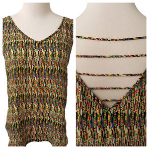 Women's Forever 21 Colorful Flowy Tank Top Size S