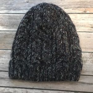 River Island Burgundy Twist Knit Beanie