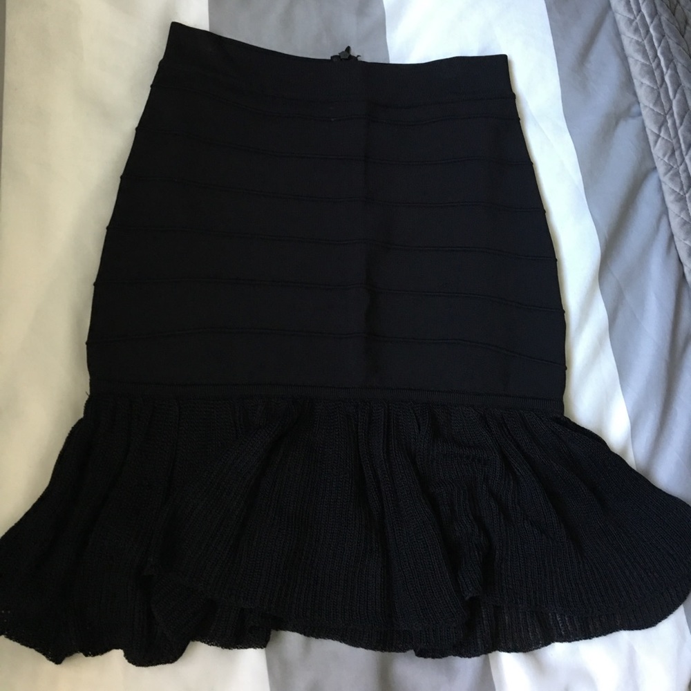 Bebe tight fit black skirt