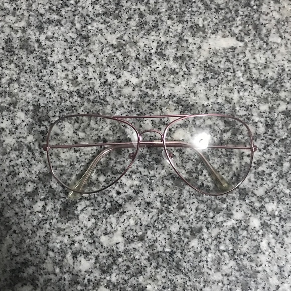 Pink Frame Clear Lens Aviator Sunglasses 😎 - Picture 4 of 4