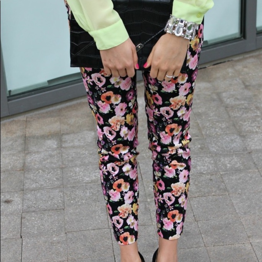 H&M Floral Trousers