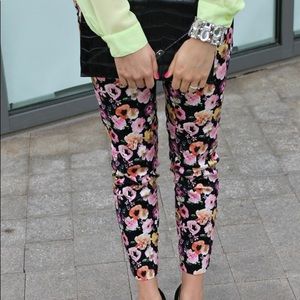 H&M Floral Trousers