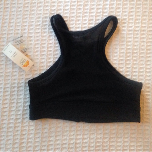 C&C California black zip up black sports bra XS - Picture 4 of 6