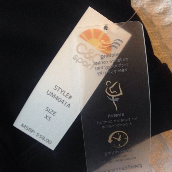 C&C California black zip up black sports bra XS - Picture 6 of 6