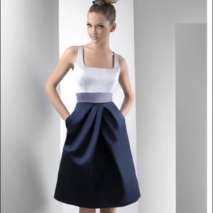 Bari Jay Vienna satin bridesmaid dress