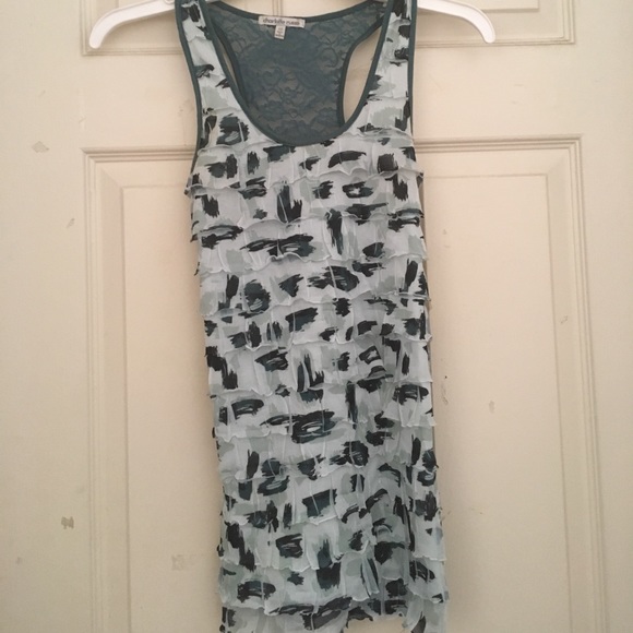 Lace back tank top - Picture 1 of 4