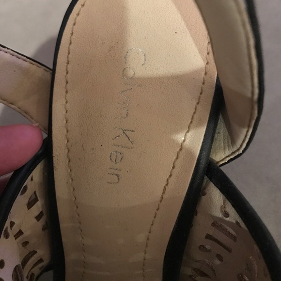 Calvin Klein Open Toe Sling Back platform sandals - Picture 3 of 5