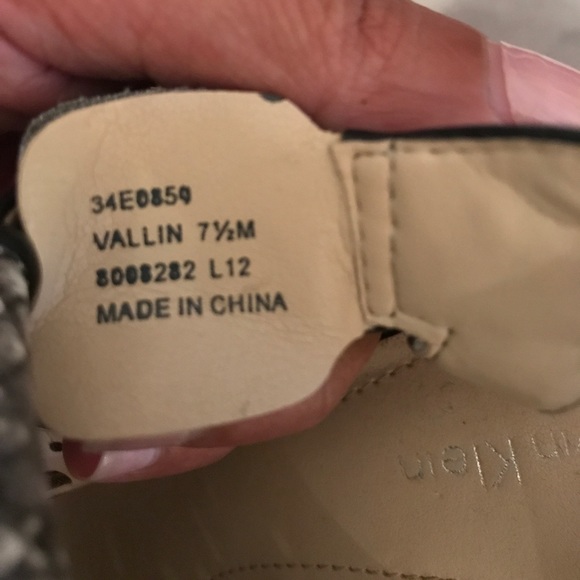 Calvin Klein Open Toe Sling Back platform sandals - Picture 4 of 5