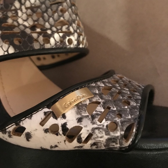 Calvin Klein Open Toe Sling Back platform sandals - Picture 2 of 5