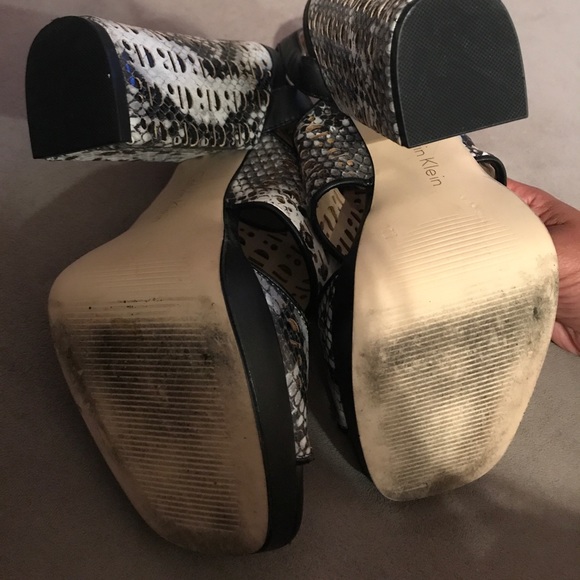 Calvin Klein Open Toe Sling Back platform sandals - Picture 5 of 5