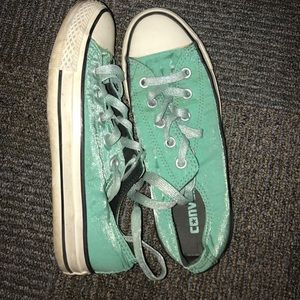 RARE Mint Green Converse