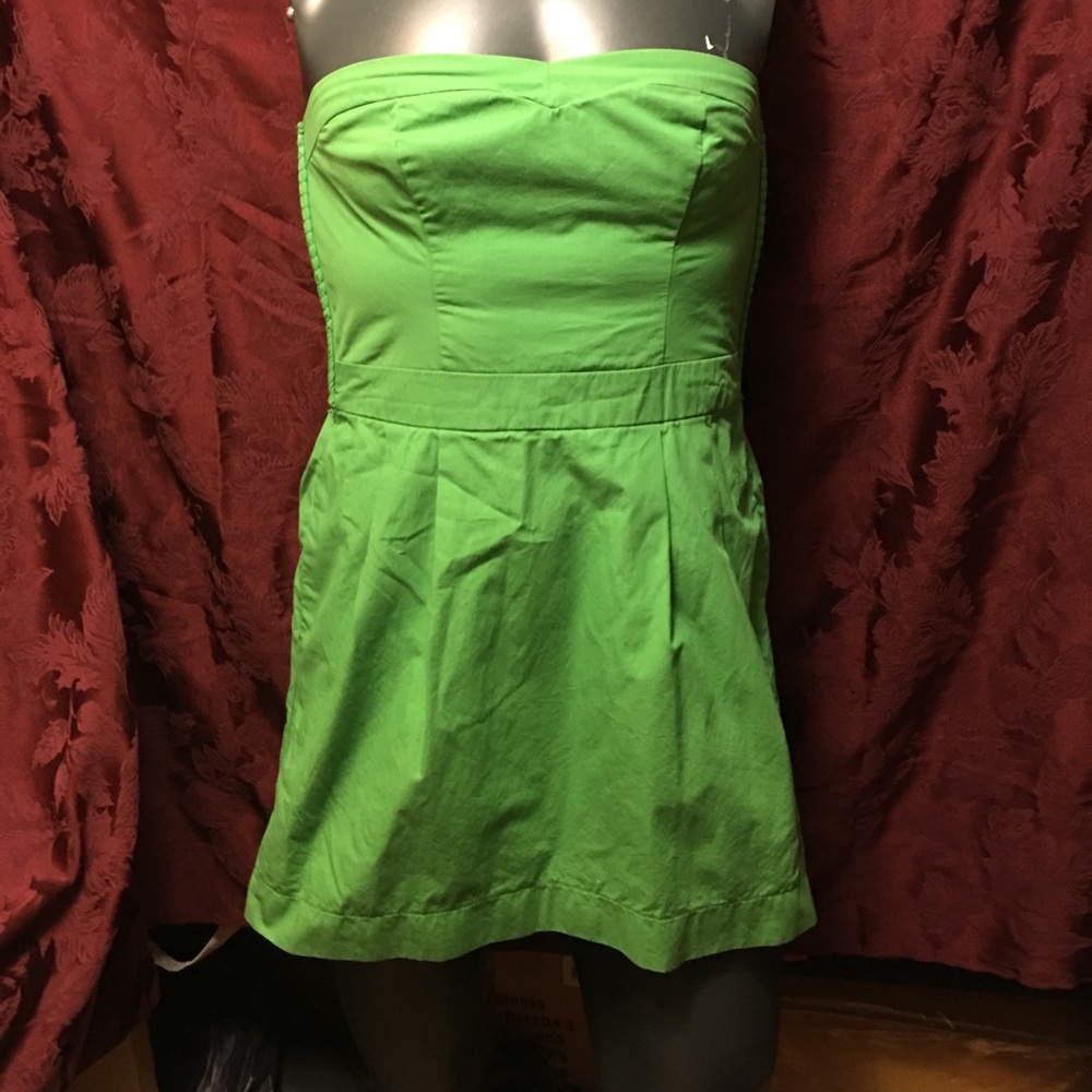 Green strapless dress large Abercrombie and Fitch