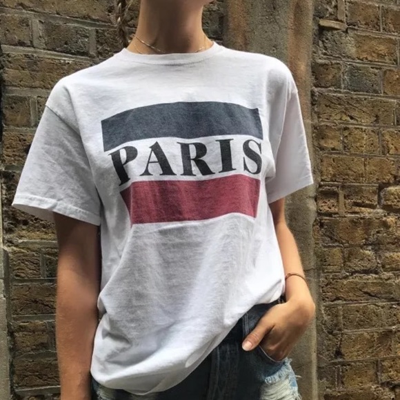 Brandy Melville Tops - Brandy Melville Paris Graphic Kaitlyn tshirt