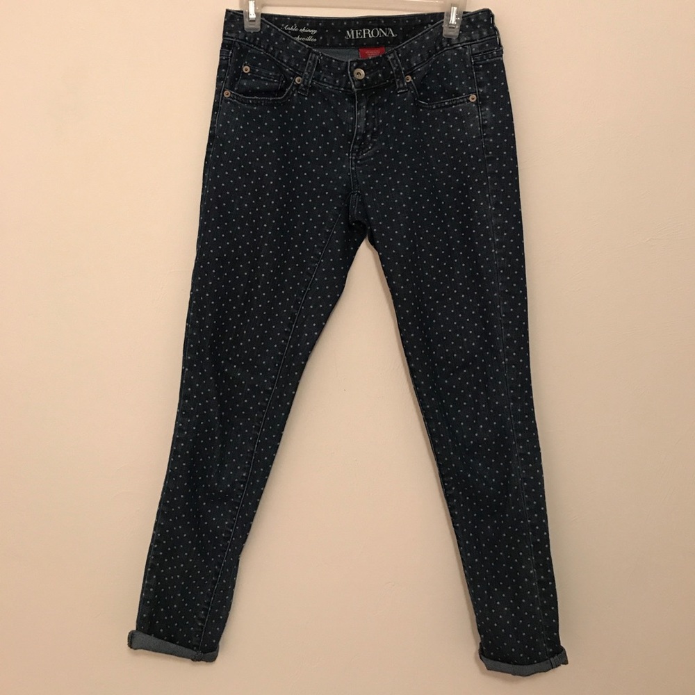 🍂Polka Dot Merona skinny jeans